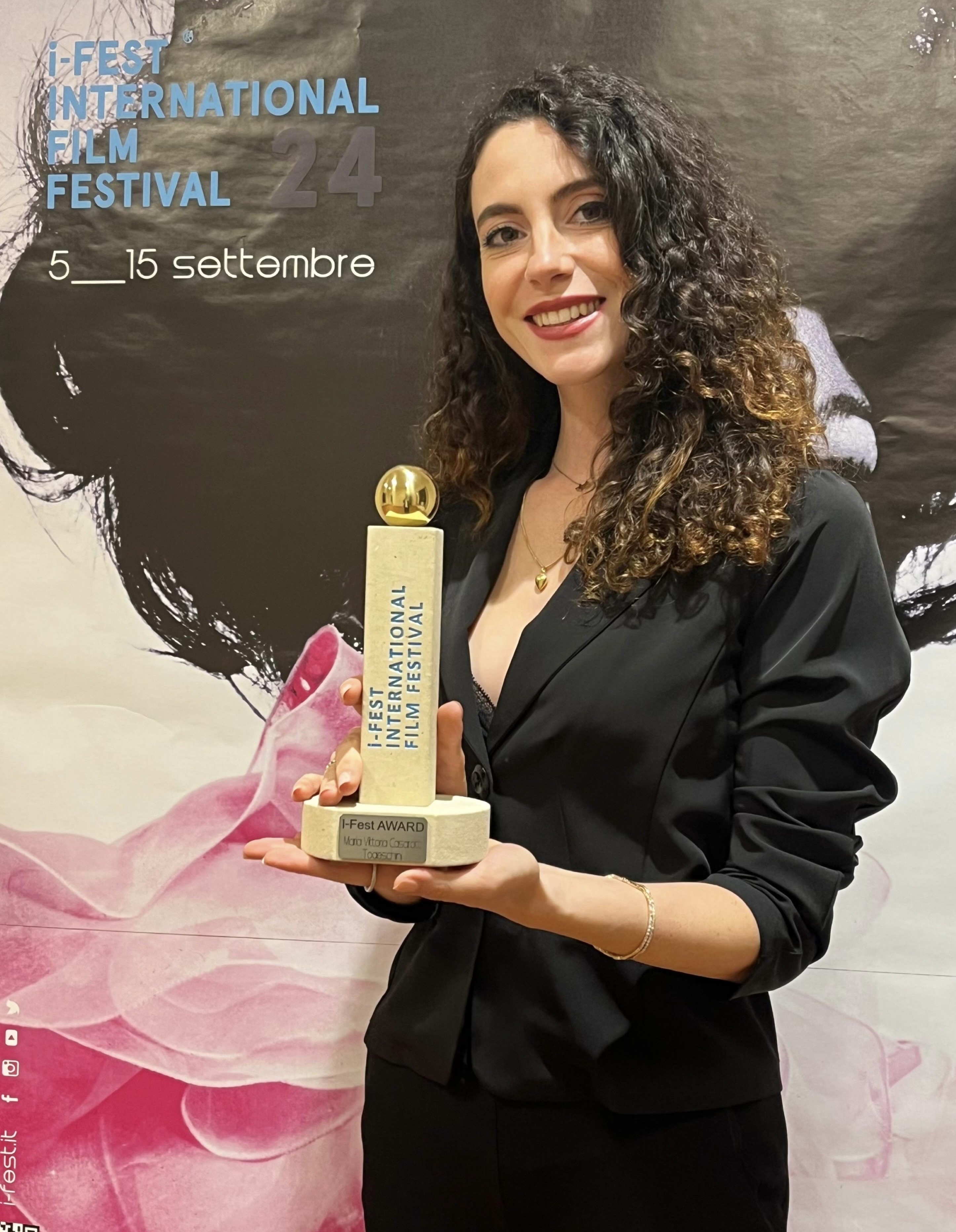 Maria Vittoria Casarotti Todeschini — Direttrice artistica SGUARDI Festival, premiata all'i-FEST International Film Festival